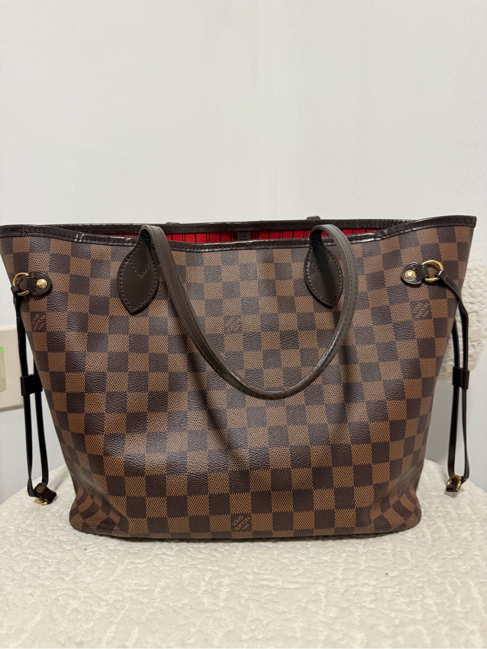 Louis Vuitton Brown Damier Ebene Neverfull MM
